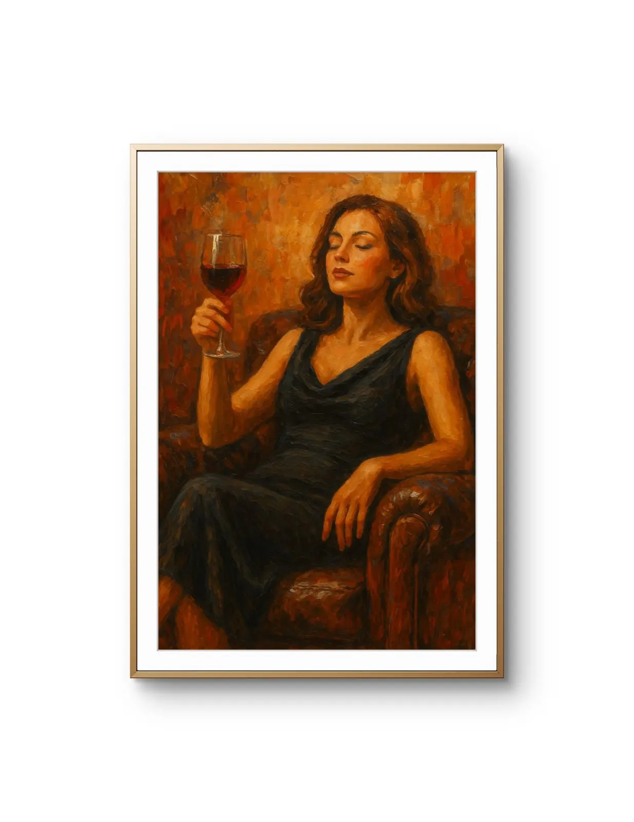 Elena Aureli - A Toast to Solitude — Mixed Media Fine Kunstdruck von Elena Aureli