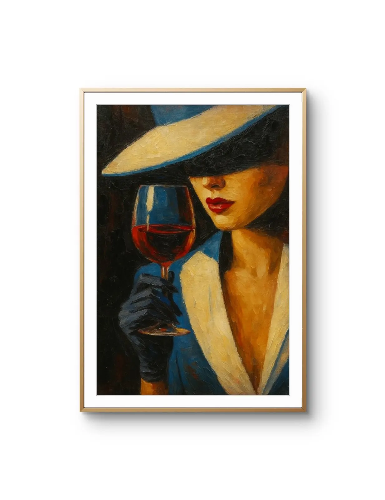 Elena Aureli - Elegance in the Dark — Mixed Media Fine Kunstdruck von Elena Aureli