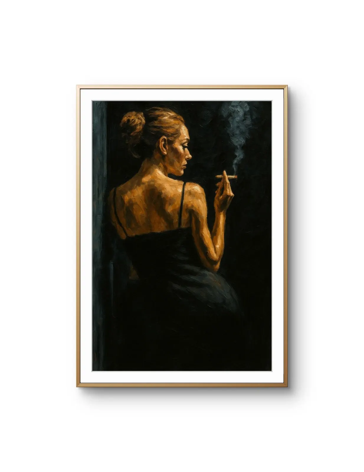 Elena Aureli - Solitary Glow — Mixed Media Fine Kunstdruck von Elena Aureli