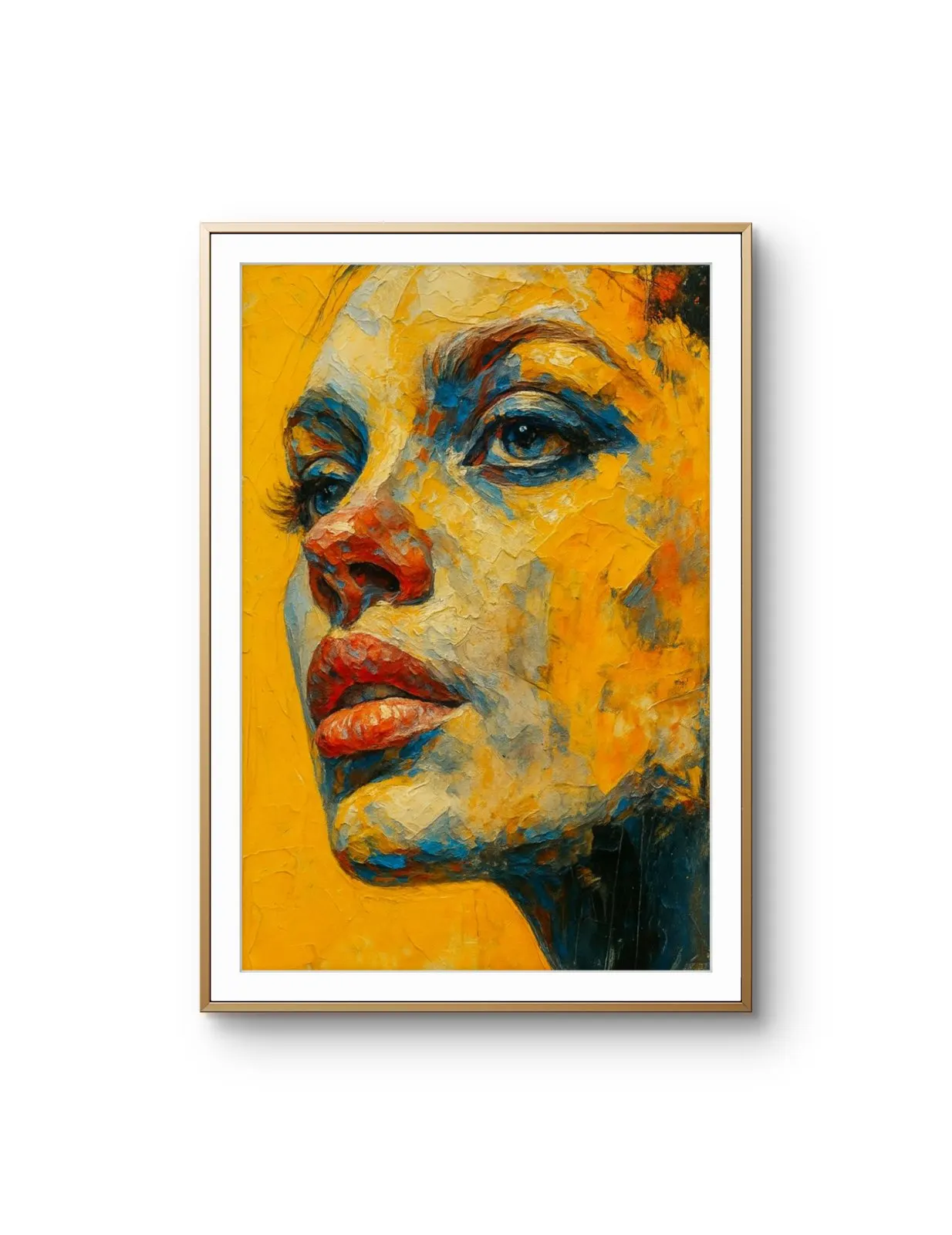 Elena Aureli - The Bold Gaze — Mixed Media Fine Kunstdruck von Elena Aureli