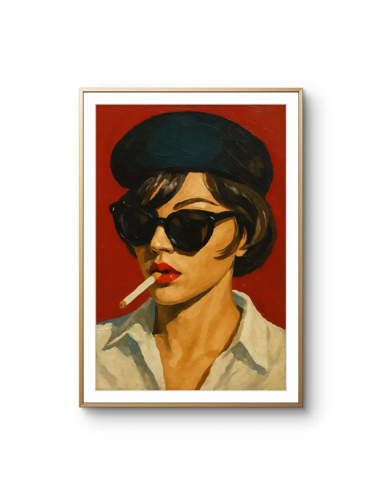 Elena Aureli - The Chic Rebel — Mixed Media Fine Kunstdruck von Elena Aureli