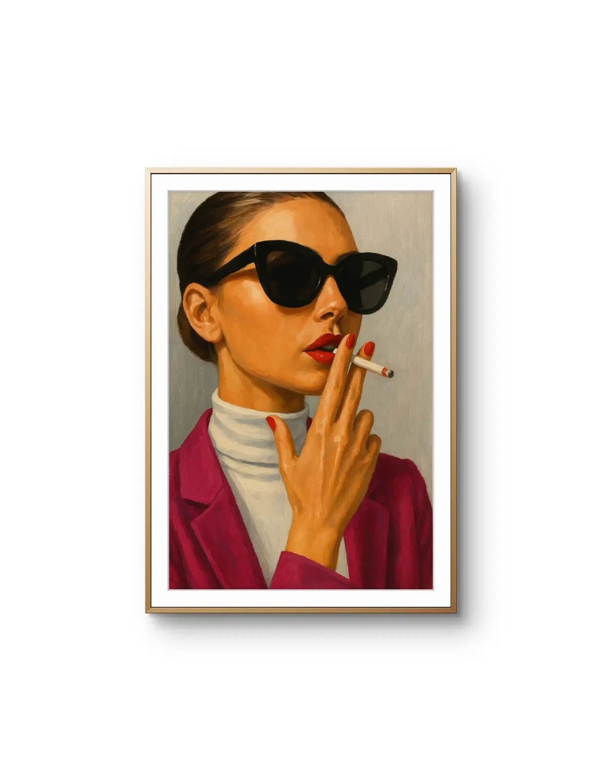 Elena Aureli - The Cool Elegance — Mixed Media Fine Kunstdruck von Elena Aureli