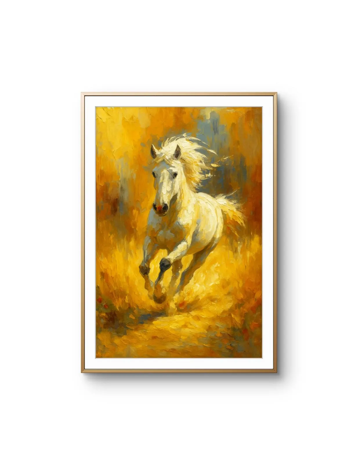 Elena Aureli - The Galloping Spirit — Mixed Media Fine Kunstdruck von Elena Aureli