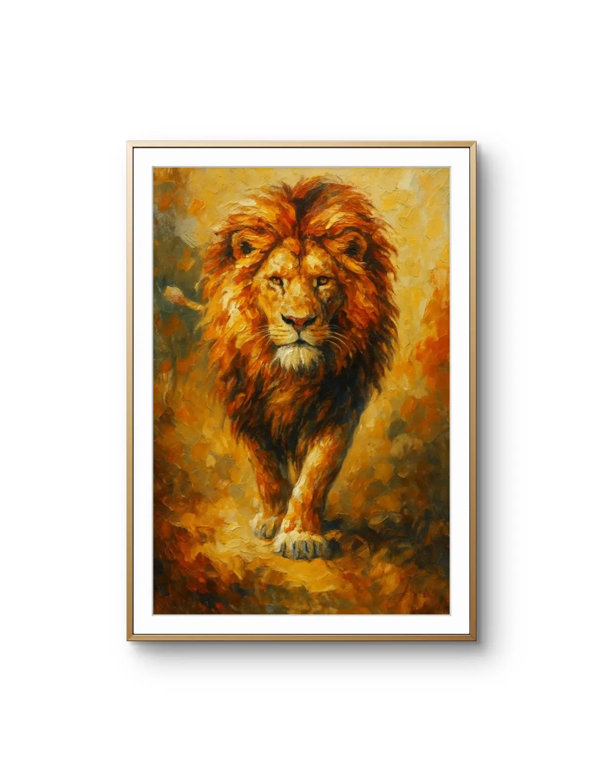 Elena Aureli - The Majestic King — Mixed Media Fine Kunstdruck von Elena Aureli