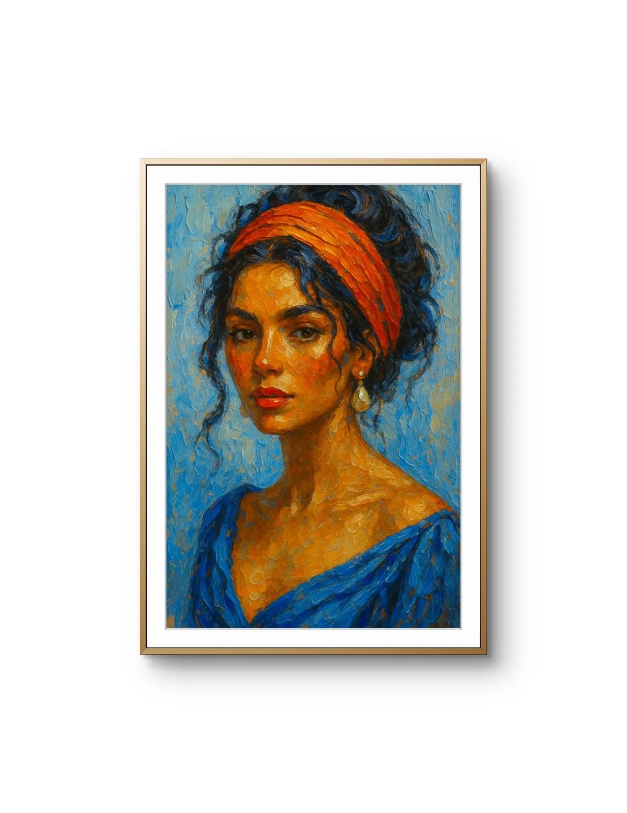 Elena Aureli - The Vibrant Gaze — Mixed Media Fine Kunstdruck von Elena Aureli