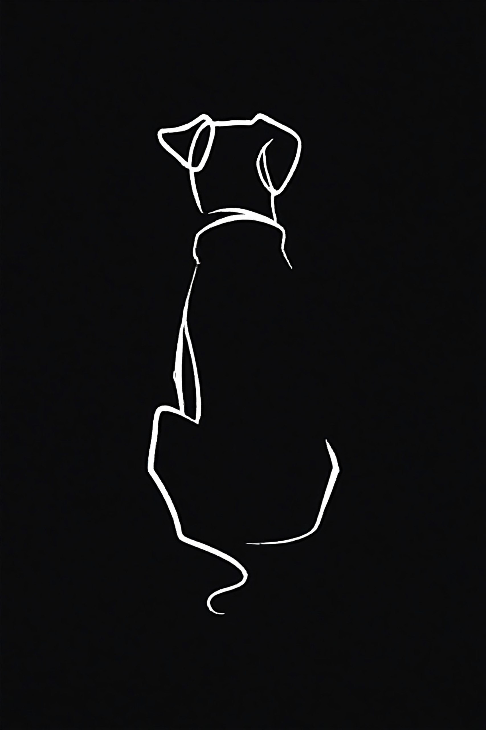 Felix — Silent Watcher, ein handsignierter Kunstdruck aus limitierter Auflage, angeboten in der wöchentlichen Auktion