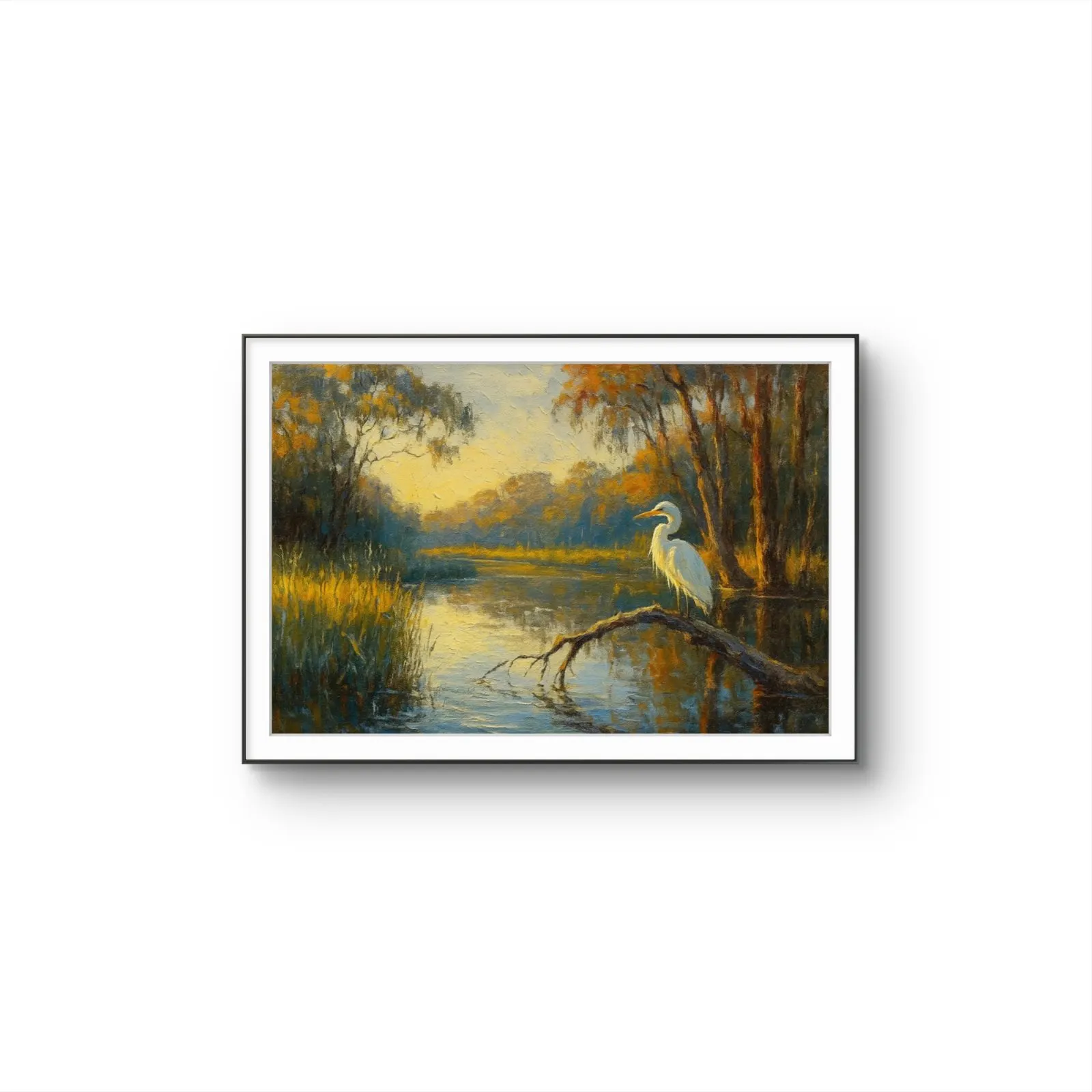 Henri des Bois - Autumn's Quiet Watcher — Mixed Media Fine Kunstdruck von Henri des Bois