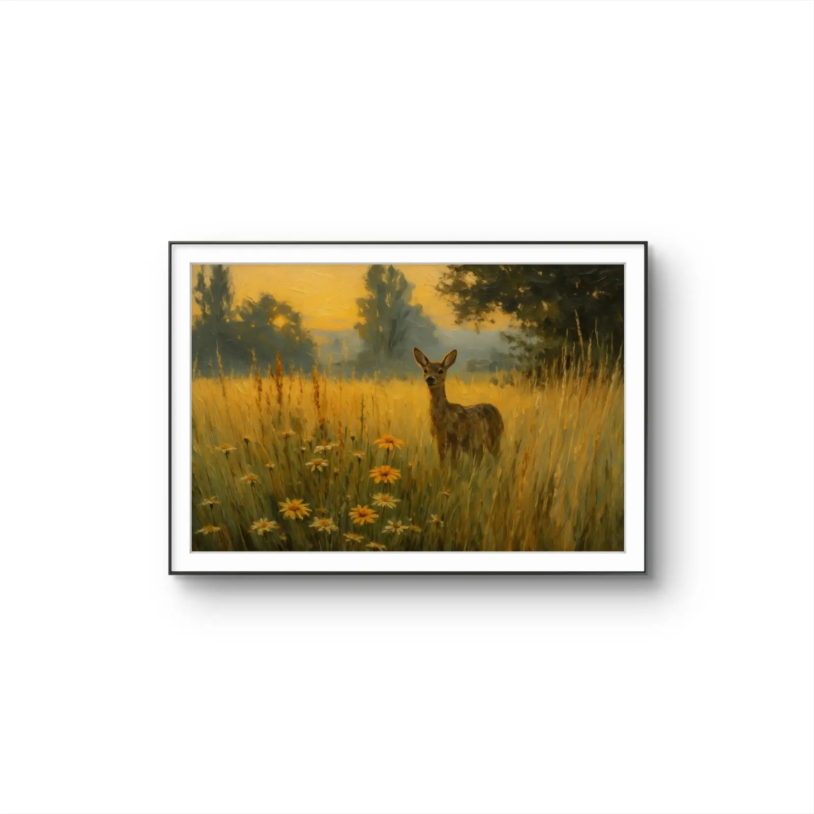 Henri des Bois - Golden Dawn — Mixed Media Fine Kunstdruck von Henri des Bois