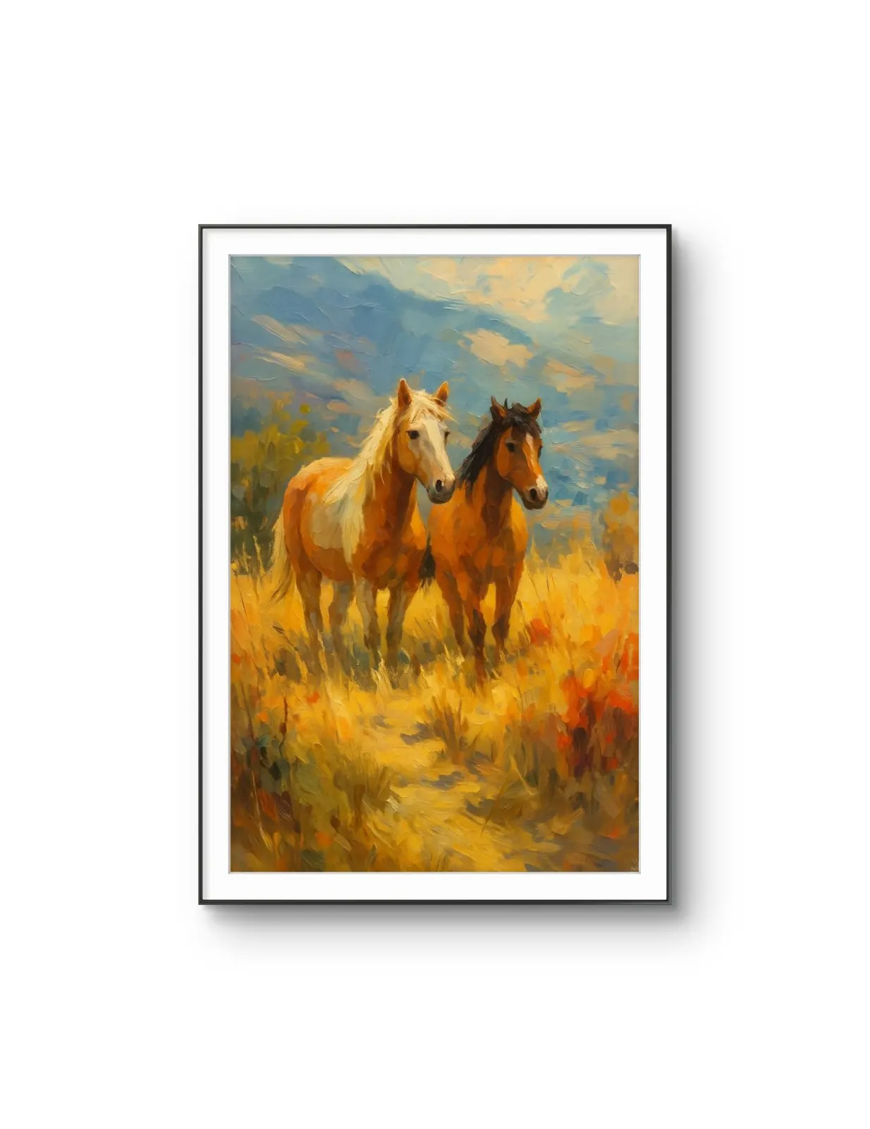Henri des Bois - In the Warmth of the Meadow — Mixed Media Fine Kunstdruck von Henri des Bois