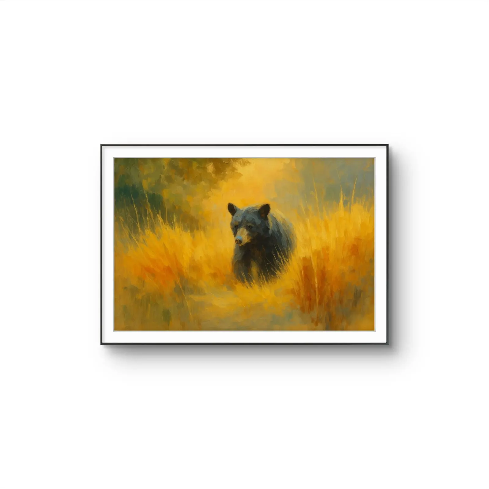 Henri des Bois - The Silent Watcher — Mixed Media Fine Kunstdruck von Henri des Bois