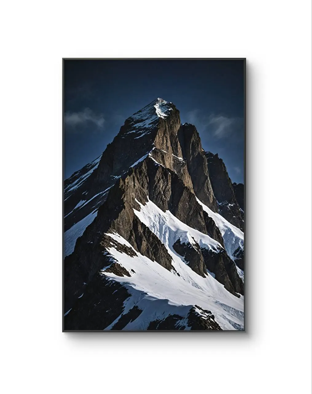 LumièreVue -  The Sentinel of Ice and Rock — Fotografie Kunstdruck von LumièreVue