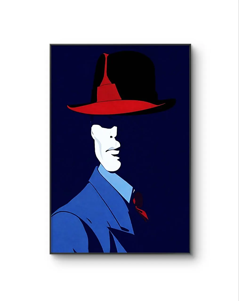 Rodrigo - The Shadowed Gentleman — Mixed Media Fine Kunstdruck von Rodrigo