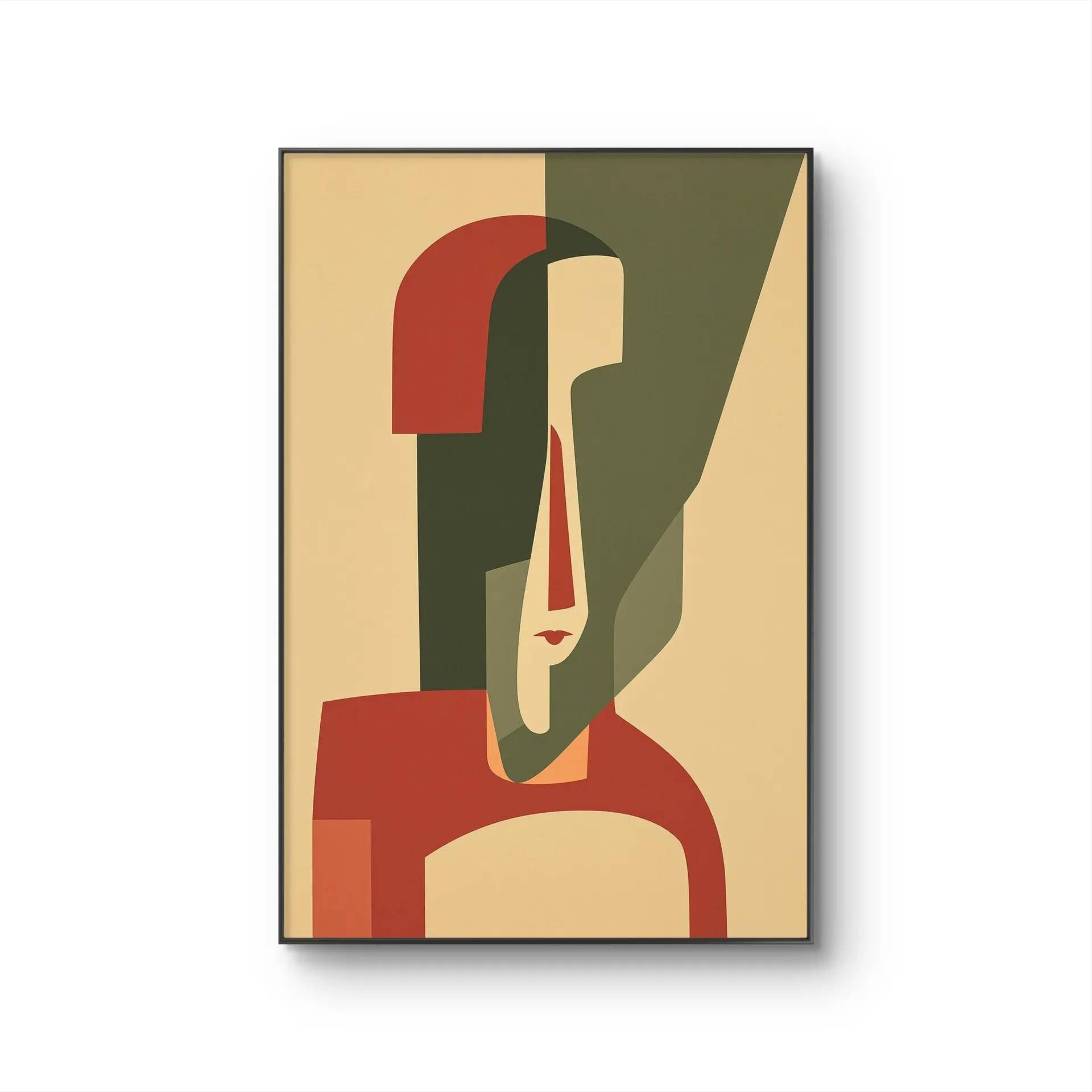 Metashape – Silent Reflection: Minimalist Abstraction — Moderne und zeitgenössische Kunst von Fine Kunstdruck von Metashape